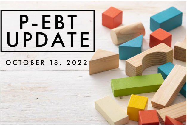 P-EBT Update October 18, 2022 image of toy blocks