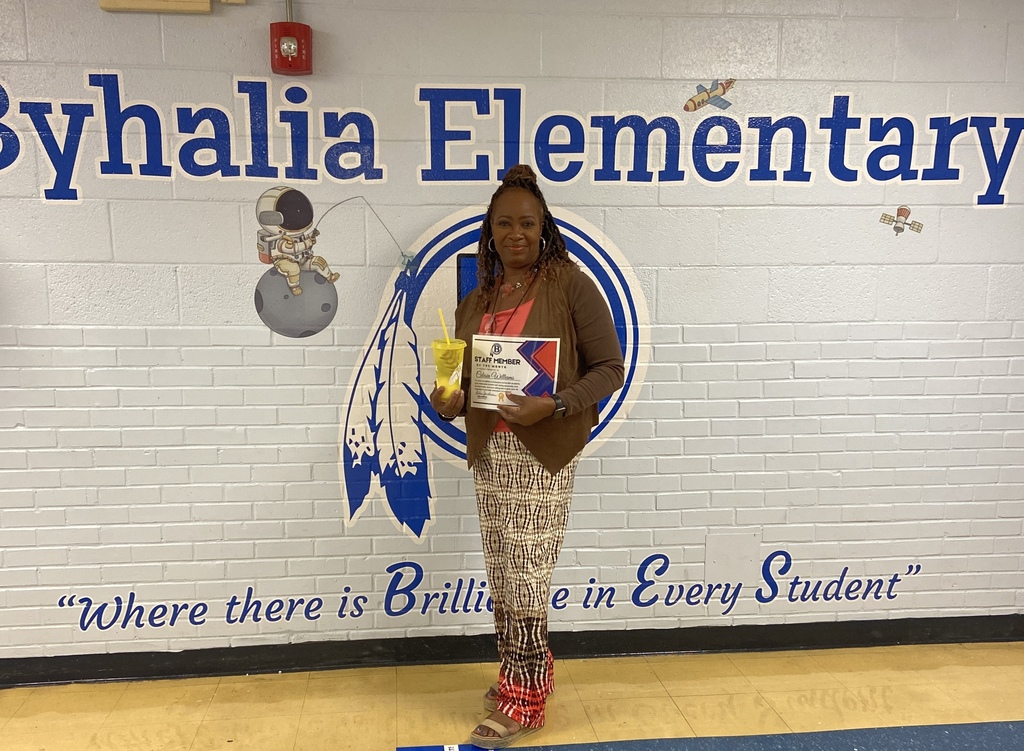 Ms. Williams was selected as BES's Teacher Assistant of the Month. Ms. Williams teaches STEM/Character Ed. to our K-4 Students. Congratulations!!